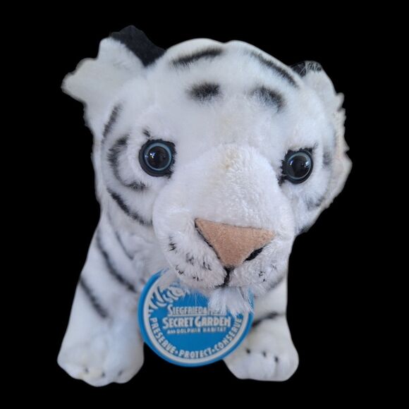 Siegfried & Roy White Tiger Plush Standing Stuffed Animal 1994 Petting Zoo Small - Picture 2 of 16